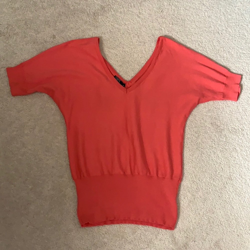 Off The Shoulder Coral Top